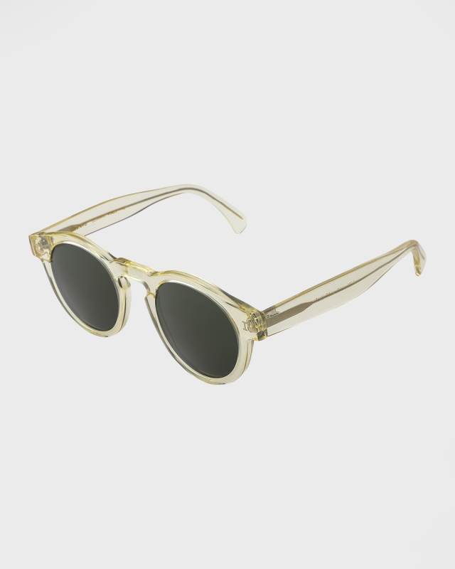 Leonard Round Acetate Sunglasses